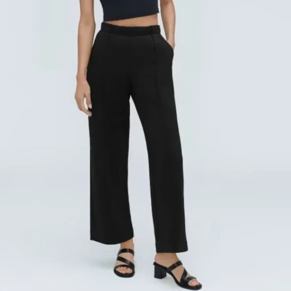 Everlane The Wide Leg Dream High Rise Pant Black - Picture 1 of 10
